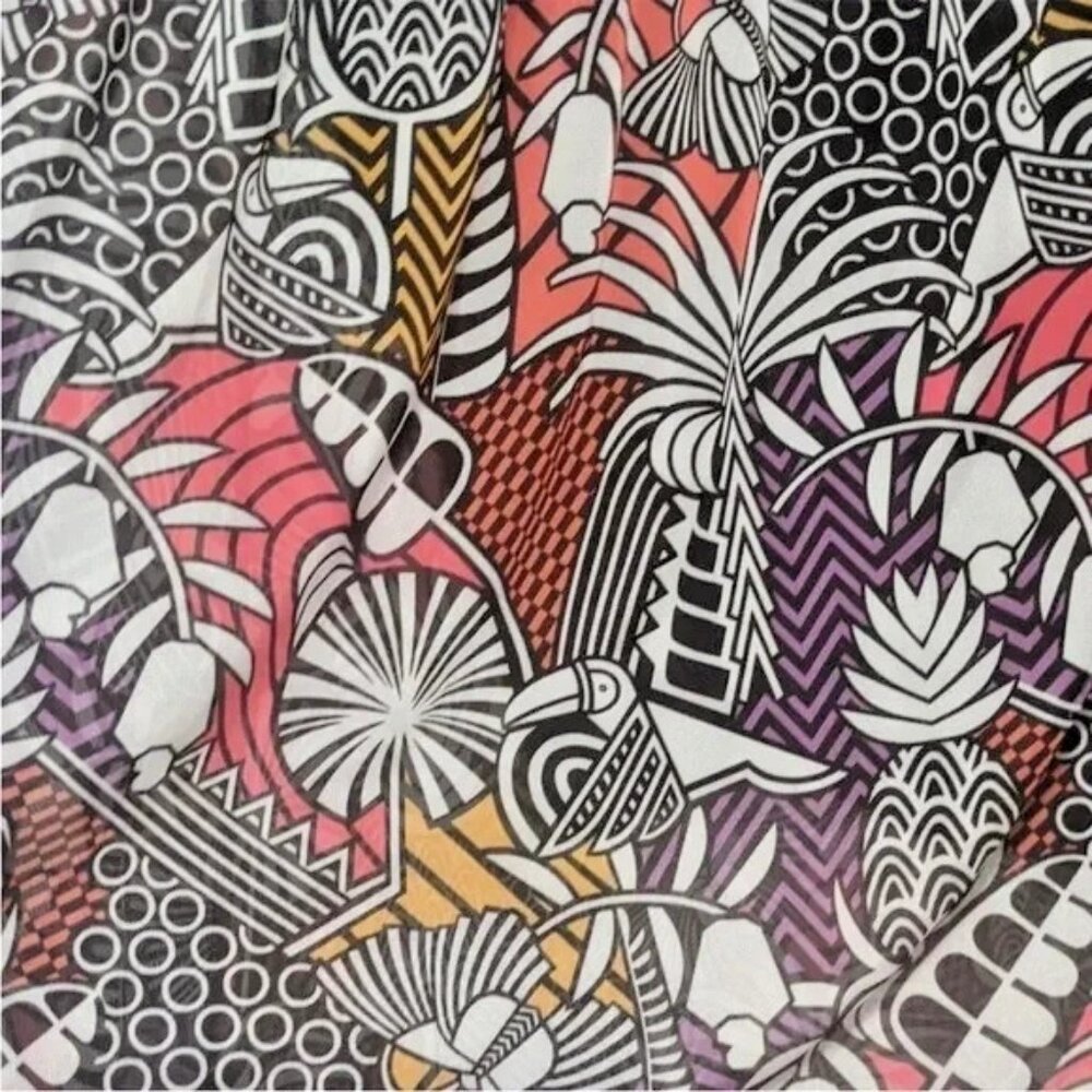 Farm Rio x Anthropologie Tropical Maxi Skirt L Resort Vacation Maximalist Boho - Picture 5 of 7